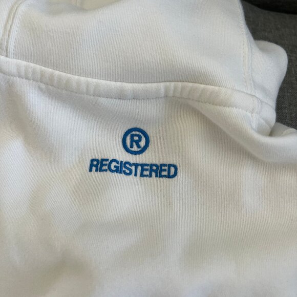 Nike Swoosh Tech Fleece Pullover Hoodie in White - Picture 15 of 16